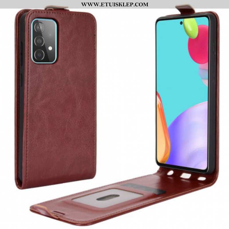 Etui Na Telefon Pokrowce do Samsung Galaxy A52 4G / A52 5G / A52s 5G Etui Folio Pionowa Klapa Z Efek